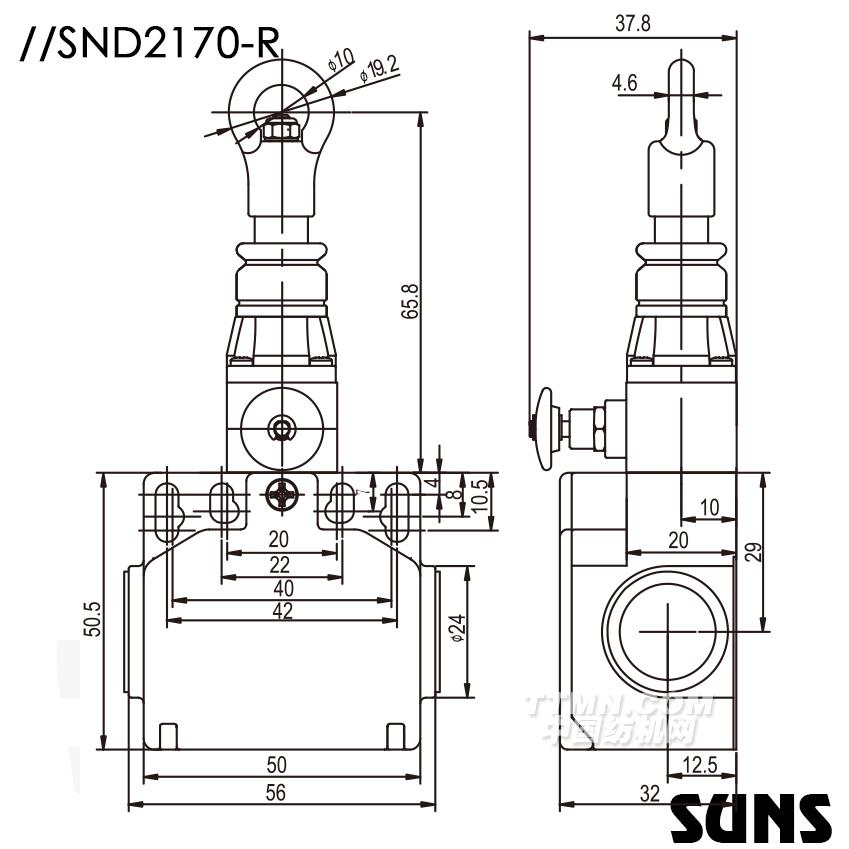 SUNS美國(guó)三實(shí)自復(fù)位拉繩開(kāi)關(guān)SND2170安全拉繩開(kāi)關(guān) 單向動(dòng)作式拉繩開(kāi)關(guān)