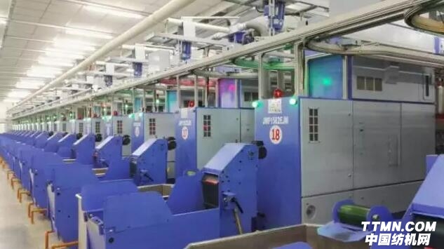 JWF1562EJM型全電子數(shù)字化細(xì)紗機在江蘇大生高效運行.jpg